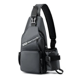 Men's Mini Backpack with USB Port: Small Sports Bag, Sling Chest Bag, Multifunctional Crossbody Bag