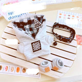Hooded Jumpsuit Poncho Outfit for 17cm Labubu – Cute Mini Plush Doll Clothes & Accessories for Fans and Dress-Up Gifts