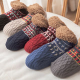 Stylish Winter Home Socks Slippers: Warm Plush Indoor Shoes for Men and Women