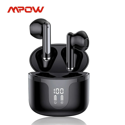 Mpow S47 TWS Earbuds Bluetooth 5.3, 35 Hours Playtime, Waterproof Wireless Earphones for iPhone, Huawei, Xiaomi, and All Smartphones