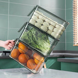 Light Luxury Refrigerator Storage Box: Household Container for Fresh Food, Fruits, and Vegetables