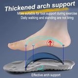 Elastic Latex Sports Insoles, Arch Support, Breathable, Shock-Absorbent