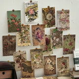 Vintage Collage Journaling Decoration: Memo Pad with 60 Sheets of Special Paper Material, Ideal for School Stationery.