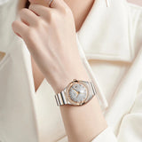 LIGE Luxury Women's Watch: Fashionable Date Waterproof Dress Bracelet, Rose Gold Stainless Steel, Gift Box Included