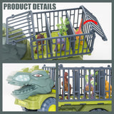 Dinosaur Truck Transport Carrier: Boys' Car Toy with Tyrannosaurus Rex, Ideal Birthday Gift