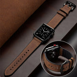 Hybrid Silicone and Leather Watchband: Compatible with Apple Watch Series 8, 7, 6, SE, 5, 4, 3, 2, and 1