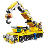 City Truck Set with 226 Pieces, featuring a 10-in-1 Construction Crane Vehicles Kit. Perfect for Creative STEM Gifts