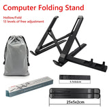 Adjustable Foldable Laptop Stand - Portable Notebook Support Holder with Cooling Bracket, Ideal for Laptop and Tablet Accessories