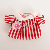 Labubu Idol Doll Spring Outing Outfit – 17cm Mini Plush Shirt & Camera Suit Accessories for Kindergarten Style
