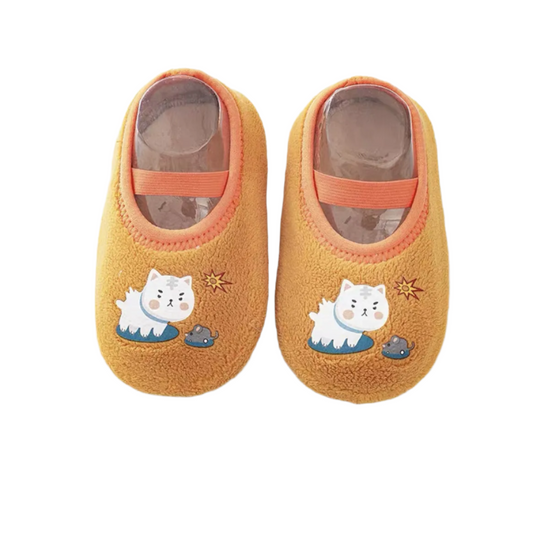 Infant Anti-slip Socks with Rubber Soles: Warm, Cute Crib Shoes for Boys and Girls