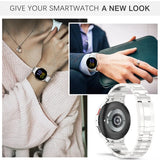 Luxury Stainless Steel Strap for Samsung Galaxy Watch 6/5/4 Series & 5Pro: No-Gap Metal Bracelet