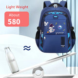 Cartoon Astronaut Kids Backpack: Orthopedic, Waterproof Schoolbag Ideal for Primary School Boys - Perfect Mochila for Youngsters