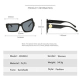 Punk-inspired Irregular Sunglasses for Women - Fashionable Streetwear Shades with UV400 Protection, Unique and Stylish Eyewear