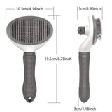 Pet Hair Remover Brush with Self-Cleaning Feature: Grooming Tool for Dogs and Cats, Including Dematting Comb and Accessories