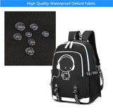 Durable Waterproof School Backpack for Boys - Men's USB Chest Bag - Travel Bags with Laptop Compartment - Perfect School Bags for Boys