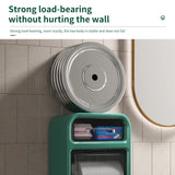 Wall-Mounted Luxury Bathroom Tissue Holder: Waterproof Double-Layer Dispenser