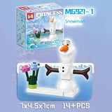 Snow Princess Castle Building Blocks Toy, 10 in 1, MG156, Assembled, for Children, Educational, Girls