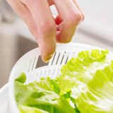 Wash Basin with Fruit Drain Basket: Perfect for Salad and Drying Produce in the Kitchen