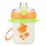 Cute Kid's Thermos with Straw: 316 Stainless Steel Double-Layer Vacuum Flask, Thermal Insulated Sport Water Bottle, 500ml