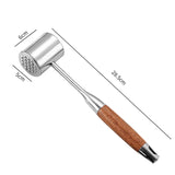 Heavy Duty Stainless Steel Meat Tenderizer – Steak Hammer for Cooking | Dishwasher Safe Kitchen Gadget