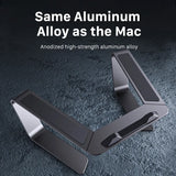 Aluminum Alloy Laptop Stand with Removable Holder, Designed for MacBook Pro and Notebook Heat Dissipation