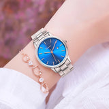 Business Classic Women's Watch with Calendar - Luxury Dress Quartz Watch, Elegant Stainless Steel for Ladies