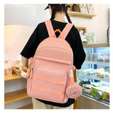 Charming Girls' School Bags: Spacious Elementary School Backpack with Handbag and Pencil Bag, Ideal for Students