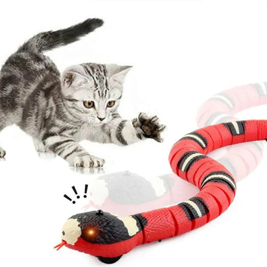 Smart Interactive Cat Toy: Automatic Electronic Snake Teaser for Indoor Play - USB Rechargeable, Ideal for Cats and Kittens