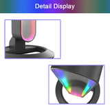 RGB LED Desk Lamp - Symphony Lights, Music Rhythm Ambient Strip Light, TV Backlight Decor, Desktop Atmosphere Night Light