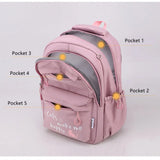 Adorable School Backpack for Girls - Cute and Waterproof Bookbag for Teens and College Students - Spacious Travel Shoulder Bag