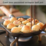 14-Hole Nonstick Takoyaki Maker Pan – Cooking Mold for Japanese Octopus Balls | Skillet and Griddle Tool