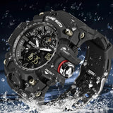 Men's Luxury Digital Quartz Sport Watch – Chronograph LED Dual Display Wristwatch from Top Brand