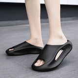 Fashionable Outdoor Slippers for Men and Women: Trendy Thick Platform Non-Slip Slides