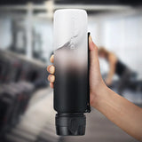 500/1000ml BPA-Free Sport Water Bottle: With Bounce Lid, Time Marker, Leak-proof Frosted Tritan Plastic Cup, Ideal for Outdoor Fitness