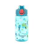 600ml BPA-Free Kids Plastic Water Bottle with Straw – Leak-Proof, Durable, and Unbreakable Cartoon Drinking Bottle for Children