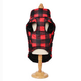 Winter Plaid Dog Jacket: Keep your small to medium-sized pet warm and stylish with this waterproof coat