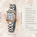 LIGE Ladies Waterproof Bracelet Watch: Rose Gold Luxury Quartz Wristwatch, Perfect Woman's Gift