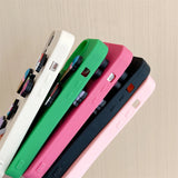 Amusing DIY Rainbow Unicorn Candy-Colored Silicone Case for iPhone 11, 12, 13, 14 Pro Max