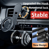 Secure Magnetic Car Phone Holder: Mount for Macsafe iPhone 15, 14, 13, Samsung, Xiaomi, and More