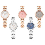 Elegant Women's Quartz Watch with Stainless Steel Heart Bracelet, Simple Waterproof Dress Wristwatch - Perfect Gift