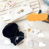 Hooded Jumpsuit Poncho Outfit for 17cm Labubu – Cute Mini Plush Doll Clothes & Accessories for Fans and Dress-Up Gifts