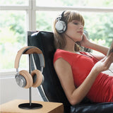 Walnut Wood Tabletop Acrylic Headphone Holder, Lightweight and Stylish, Perfect for Displaying Headphones or Earphones as Accessories