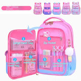 Gradient Color Orthopedic School Bags for Girls: Grades 1-3-6, Large Capacity, Kids' Backpack