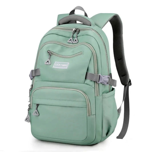 Youth School Backpack for Girls: Simple Solid Color Backpack, Ideal for Teenagers and Women, Suitable for School and Everyday Use