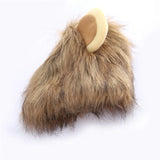 Funny Lion Wig Costume for Cats and Dogs: Perfect for Halloween Cosplay Dress-Up, Cute Pet Hat for Small Dogs and Kittens