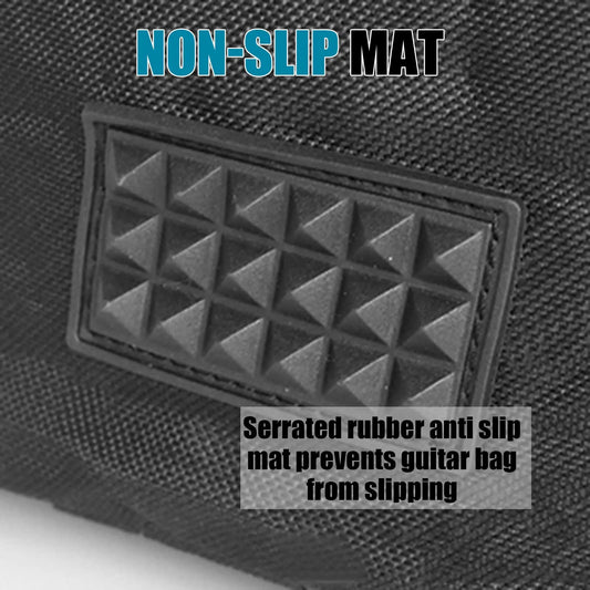 Guitar Gig Bag for Acoustic Guitars: 41 Inch with 0.25 Inch Sponge Padding, Water-Resistant, and Dual Adjustable Shoulder Straps