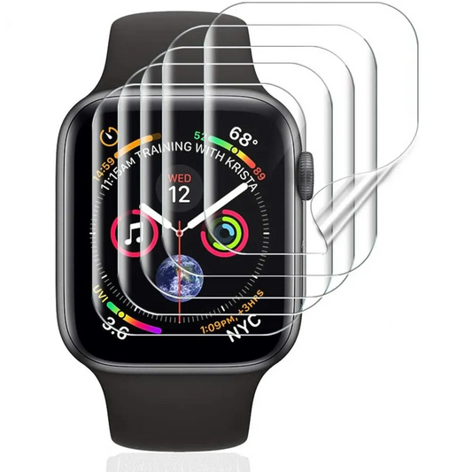 Screen Protector Film for Apple Watch Series 8/7/6/SE/5/4/3: Full Protective Coverage, Available in a Set of 5 Pieces for Various Sizes