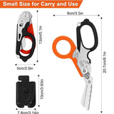 Raptors Multifunctional Folding Scissors: Tactical Stainless Steel Outdoor Tool, Expertly Designed for First Aid and Various Tasks