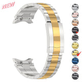 Luxury Stainless Steel Strap for Samsung Galaxy Watch 6/5/4 Series & 5Pro: No-Gap Metal Bracelet