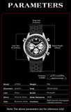 MEGIR Men's Luxury Watch: Fashionable Silicone Band, Quartz Military Sport Chronograph with Date